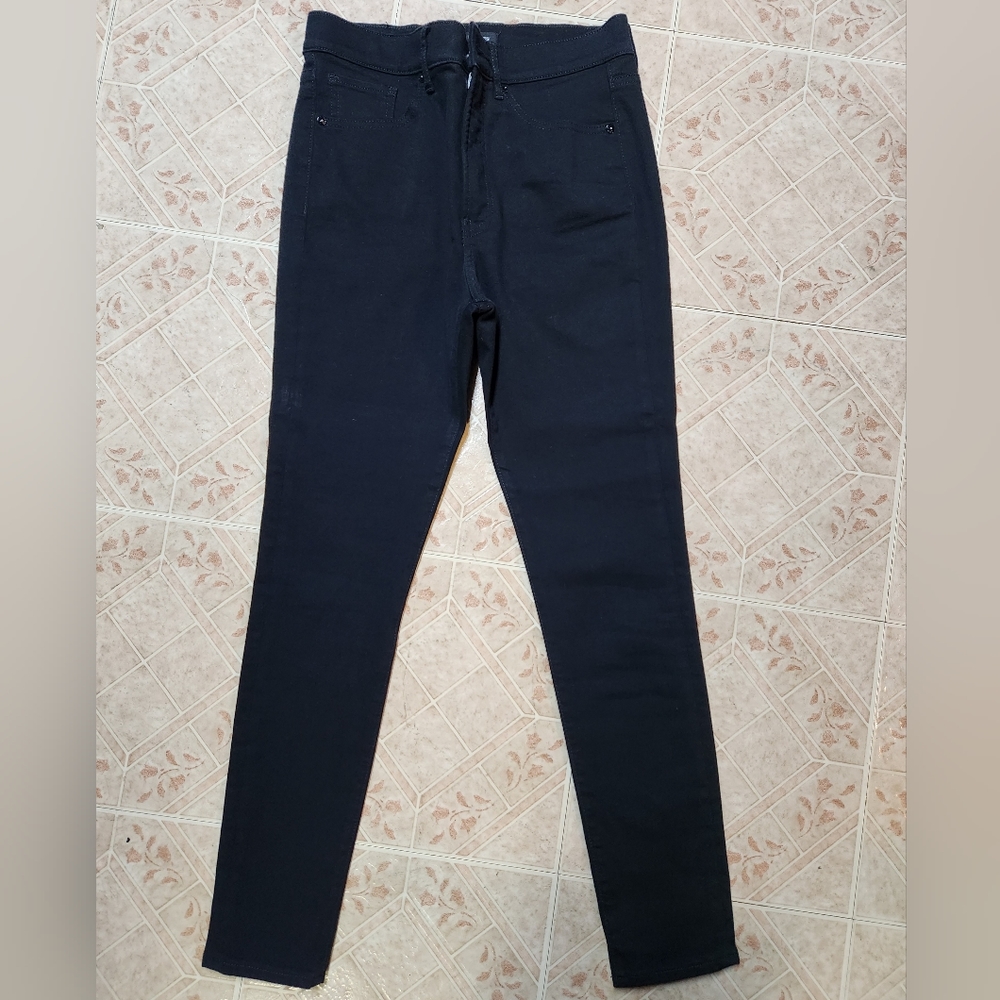 Express Skinny High Rise Black Jeans-Size 6
